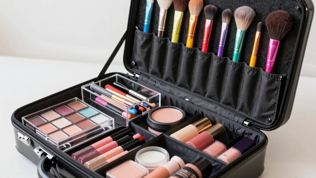 organize brushes establish routines