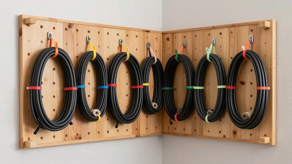 organize cords with labels