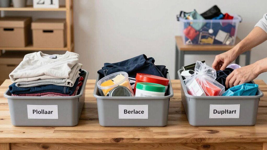 organize donate discard thoughtfully