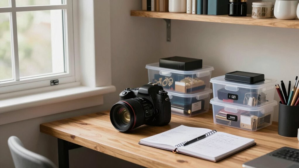 organize equip light capture