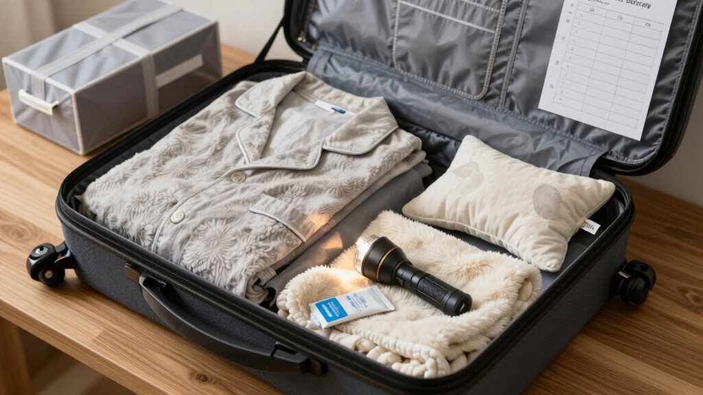 organize essentials for comfort