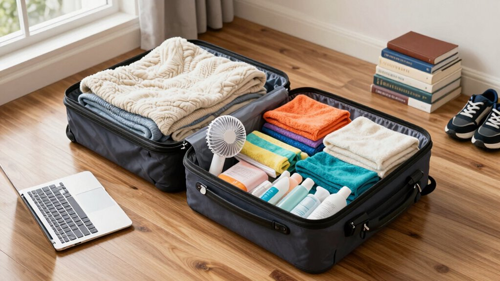 organize essentials with storage