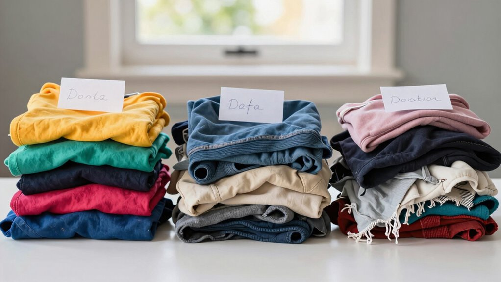 organize evaluate donate declutter