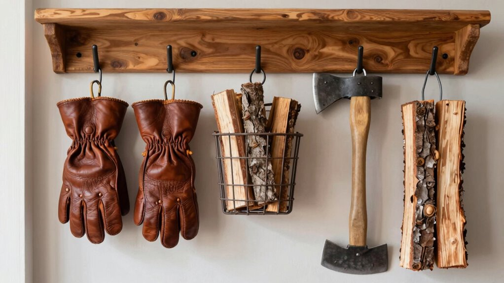 organize firewood accessories efficiently