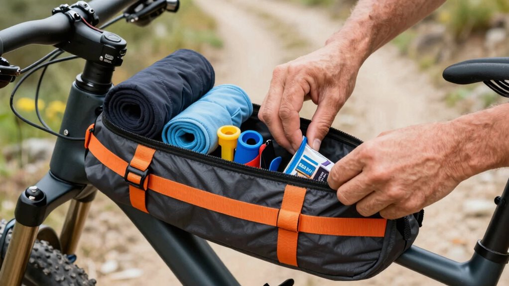 organize gear for cycling