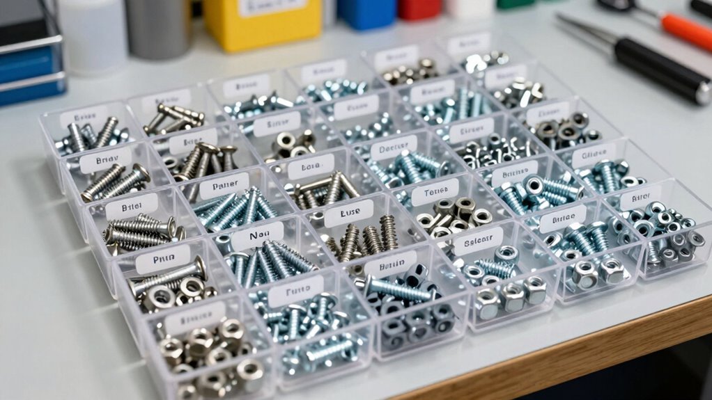 organize hardware by size