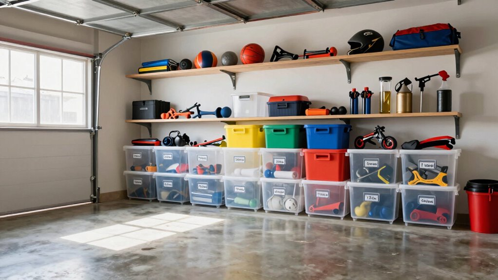 organize items by zones