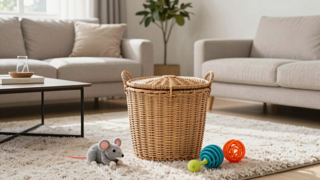 organize pet toys regularly