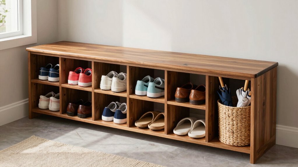 organize shoes and essentials