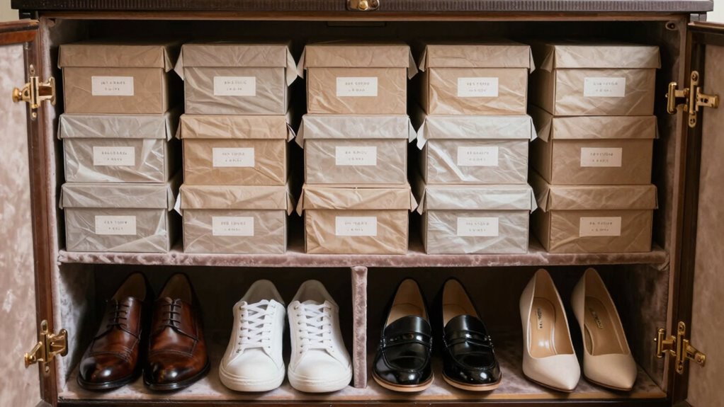 organize shoes by type