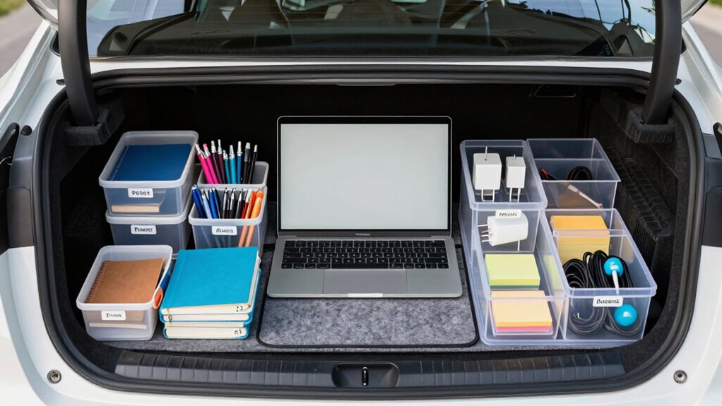 organize supplies for efficiency