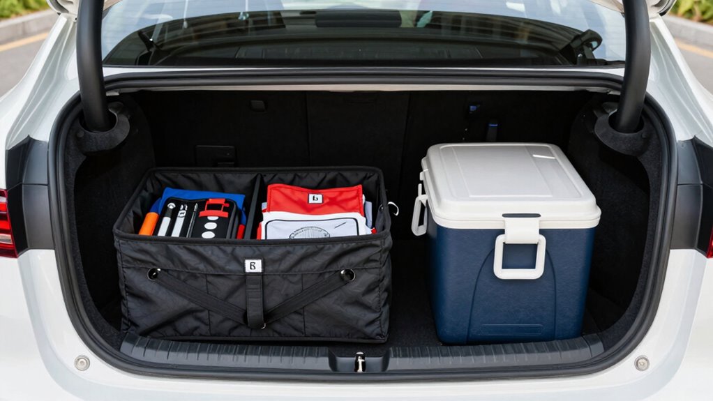 organize trunk with storage