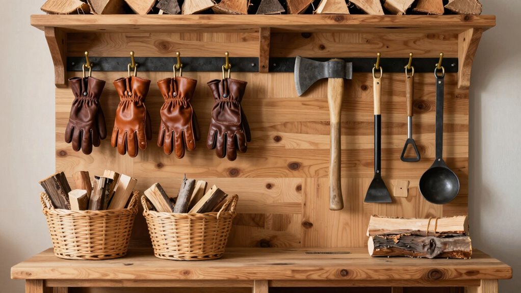organized accessible firewood station
