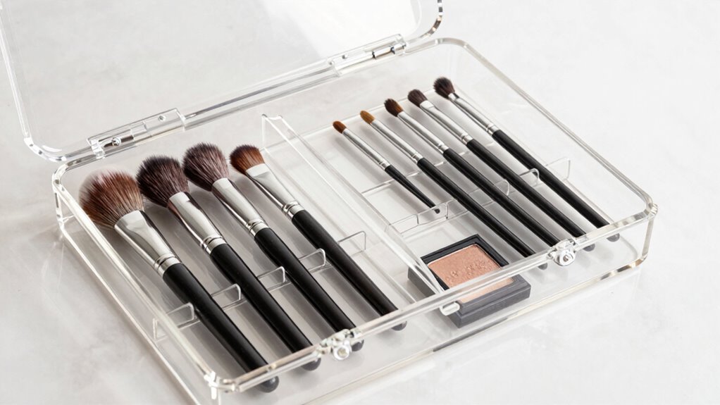 organized brush storage system