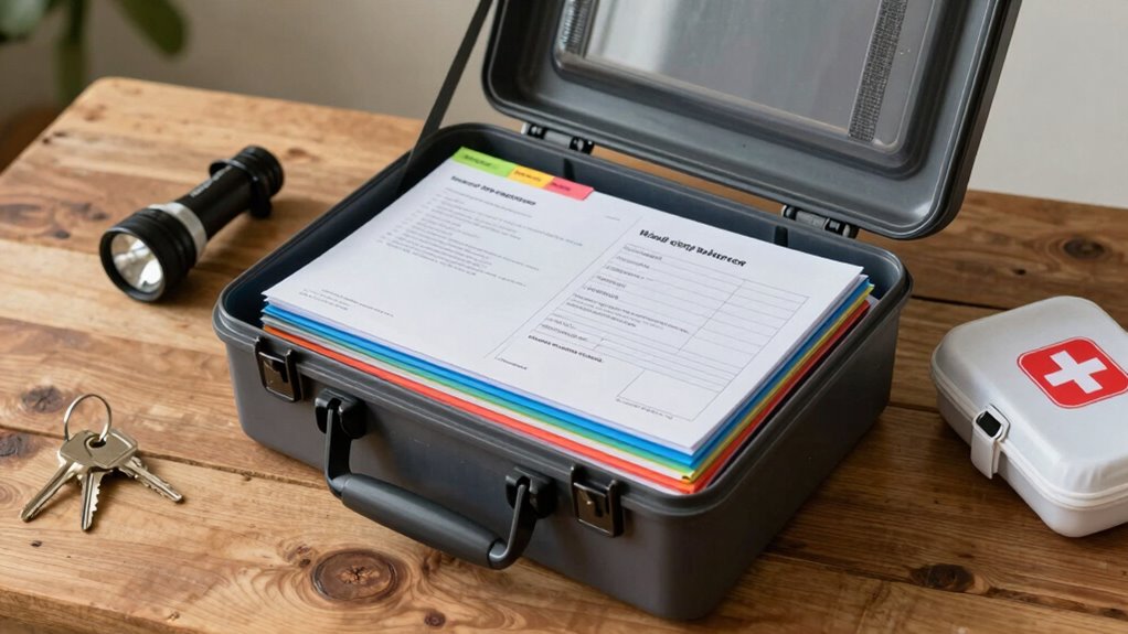 organized emergency document storage