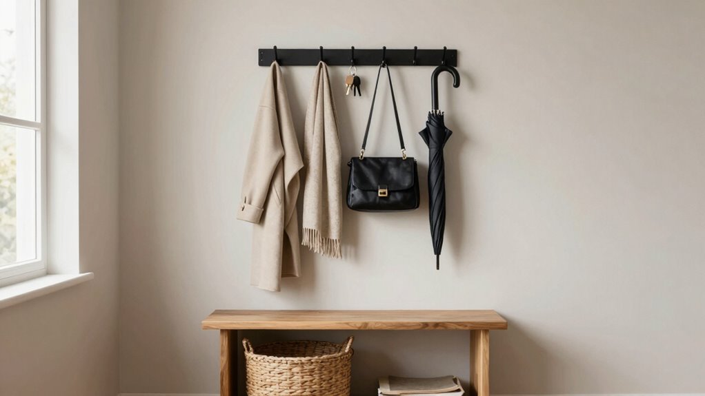 organized entryway creates calm
