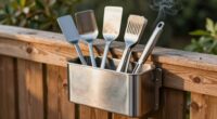 organized grill tool storage
