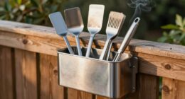 organized grill tool storage