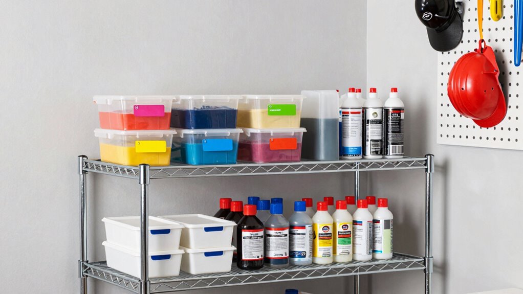organized labeled safe storage
