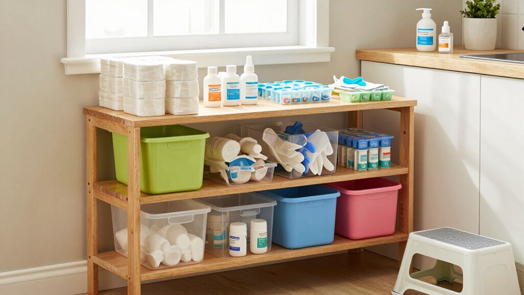 organized medical supply zones