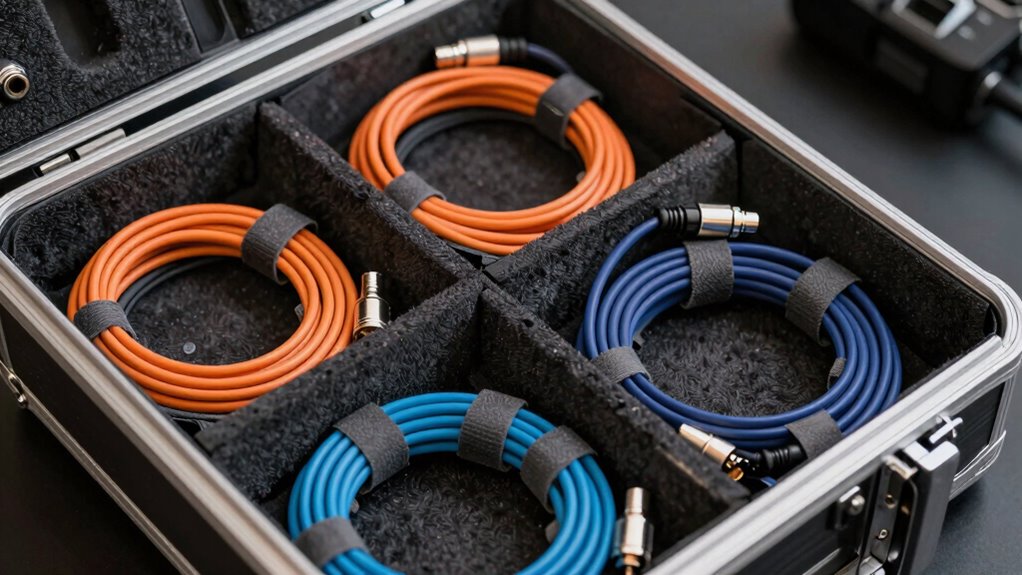 organized protected cable setup