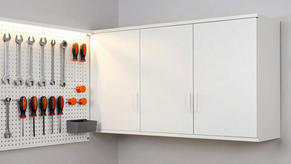 organized safe workspace storage