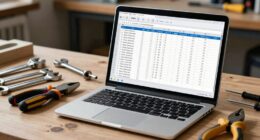 organized tool inventory spreadsheet