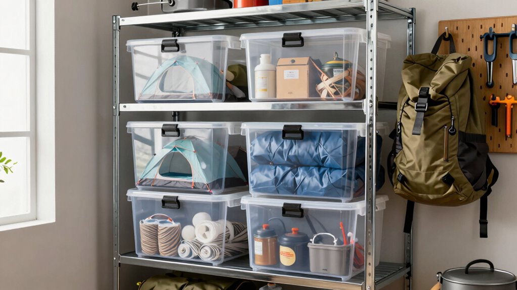 organized ventilated camping storage