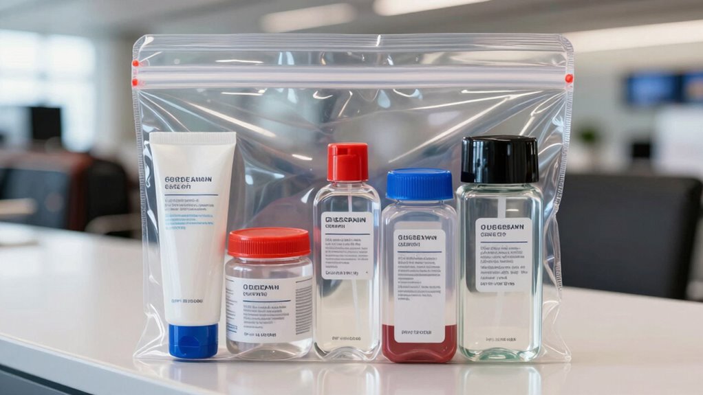 pack liquids within size limits