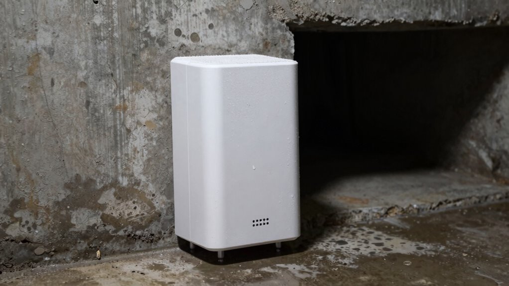 place moisture absorbers strategically