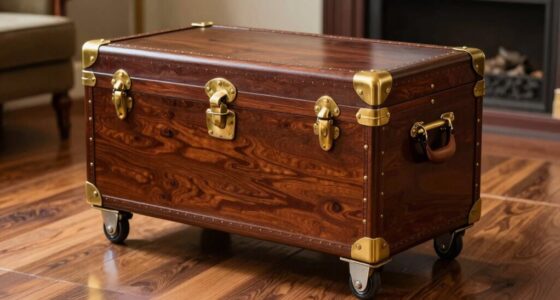 portable wheeled storage trunk