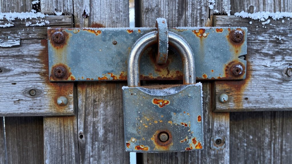 prevent rust and freezing