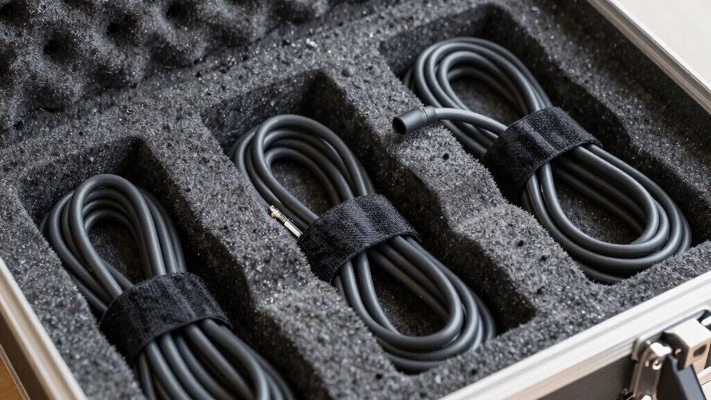 proper cable coiling and storage