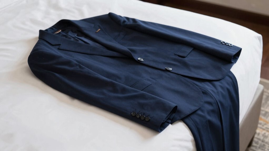 proper suit folding technique