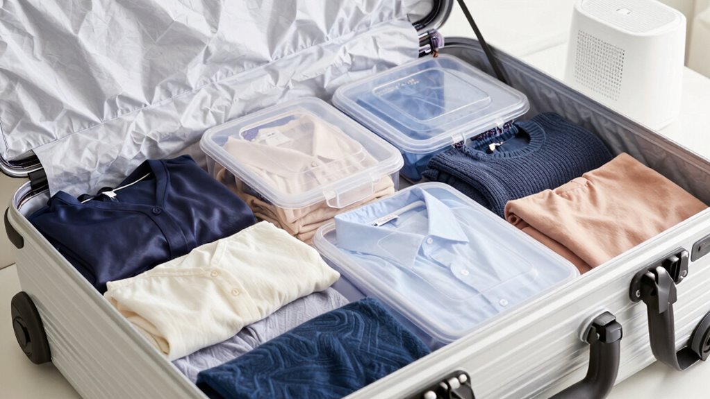 properly organized clothing storage