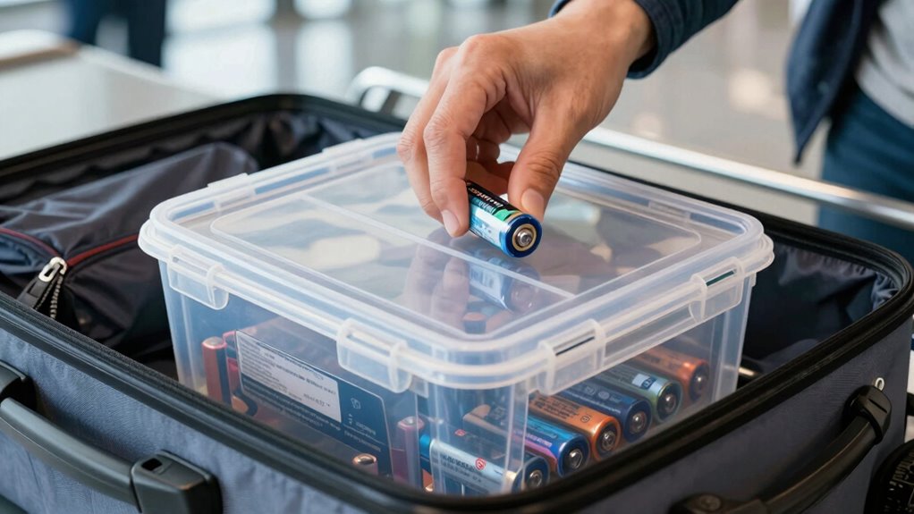 properly store batteries safely