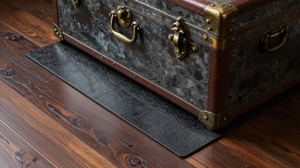 protect floors from heavy trunks