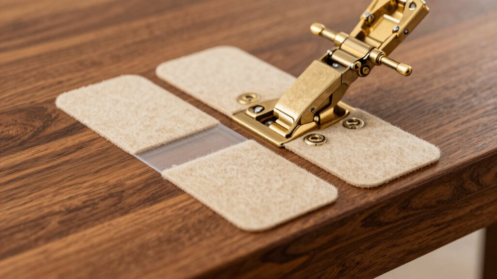 protect hardware with felt pads