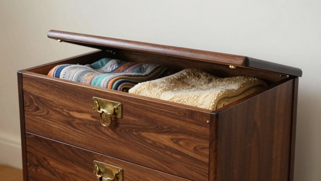 protective blanket storage chest