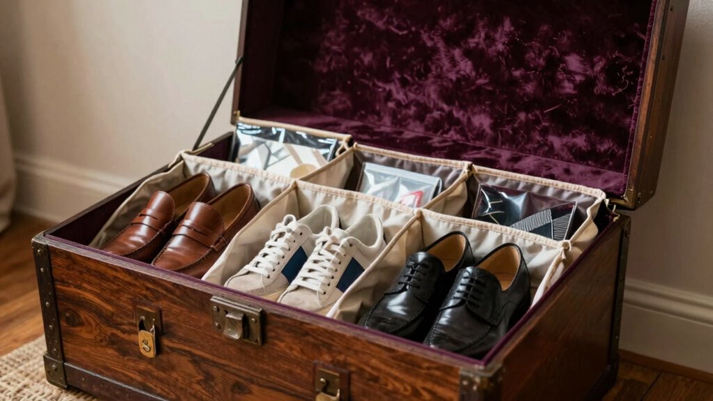 regular shoe care and storage
