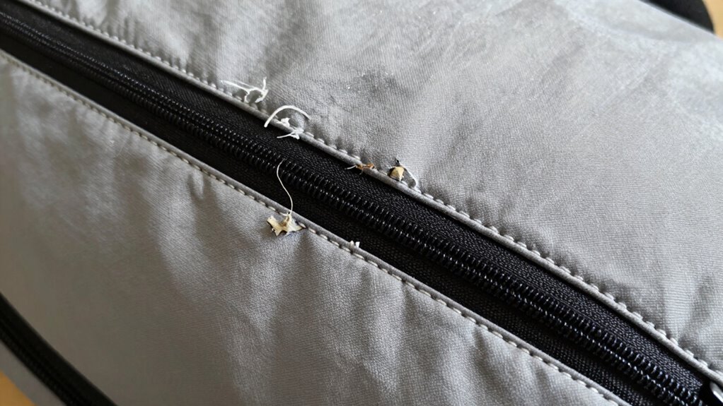reinforced seams prevent damage