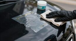remove trunk sticker residue