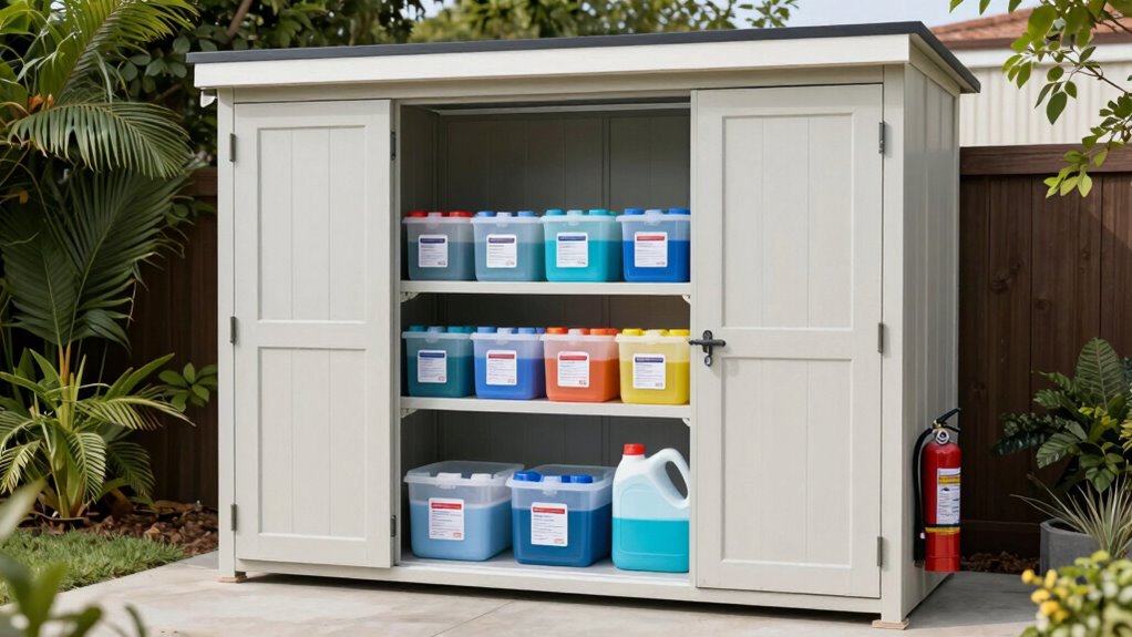 safe organized chemical storage