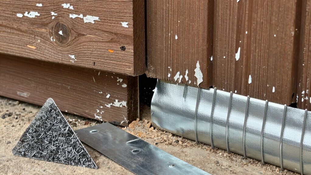 seal gaps with durable materials