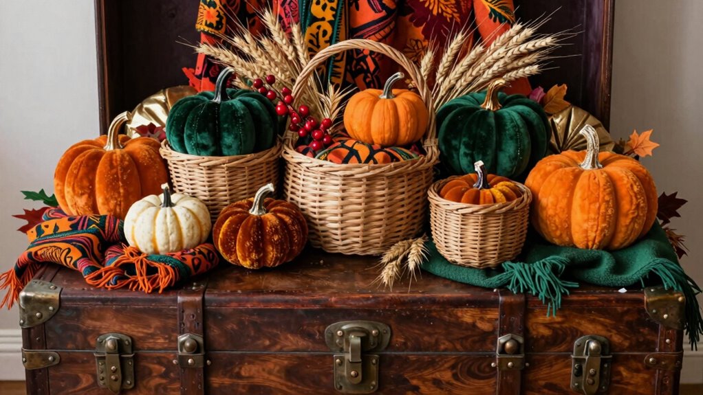 seasonal colors and textures