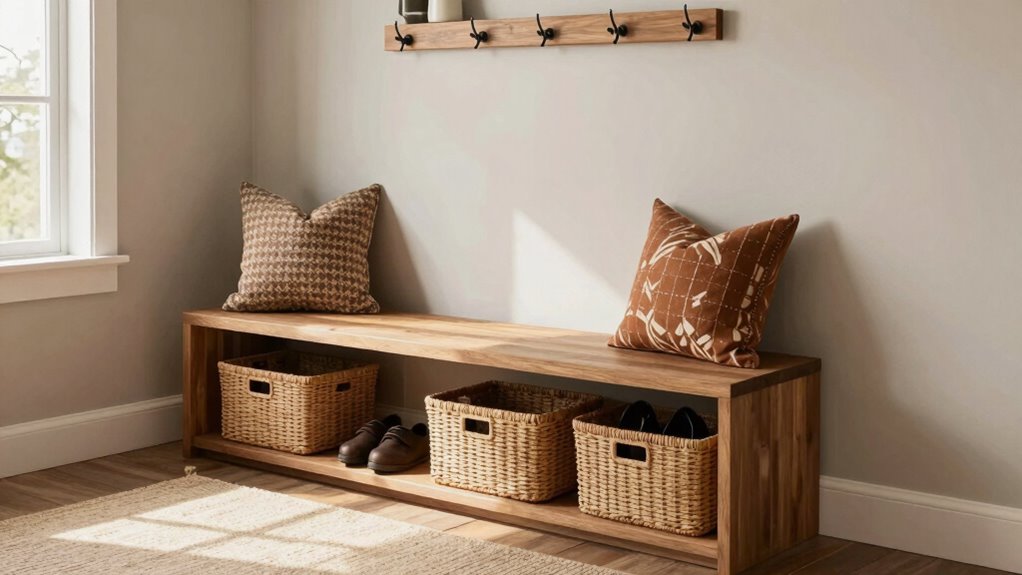 seasonal pet friendly entryway styling