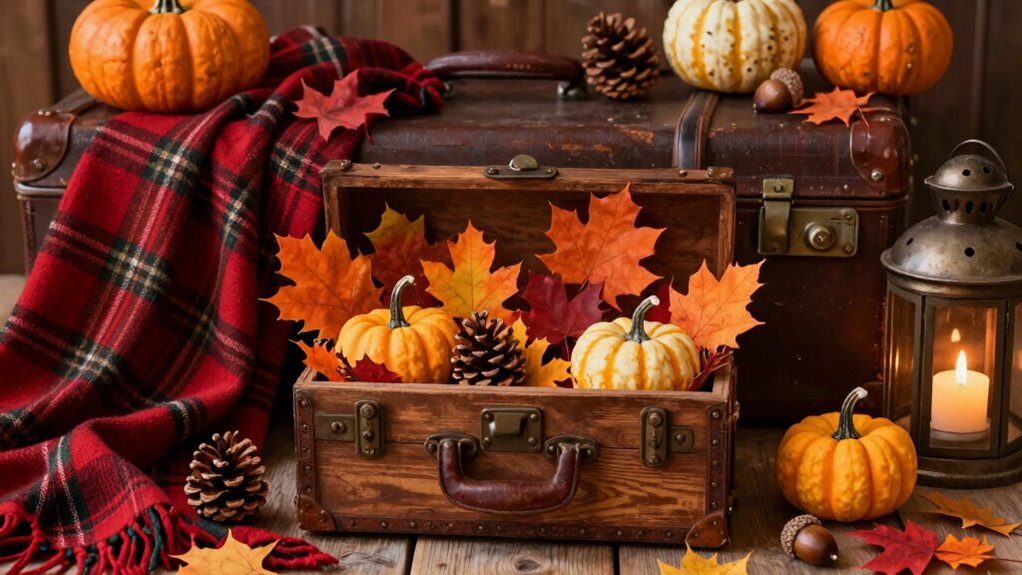 seasonal trunk top decor