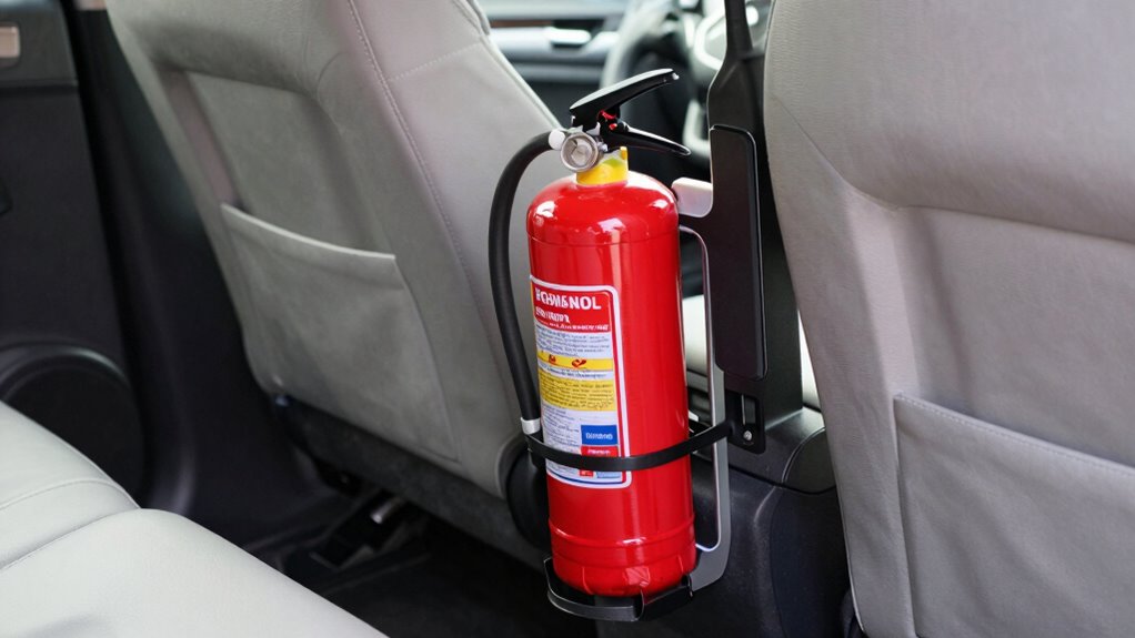 secure accessible fire extinguisher