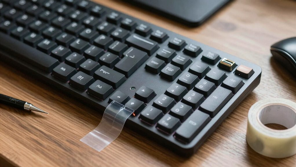 secure keyboard during travel