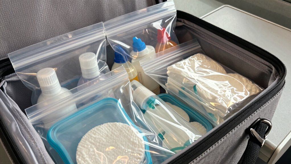 secure leak proof travel containers